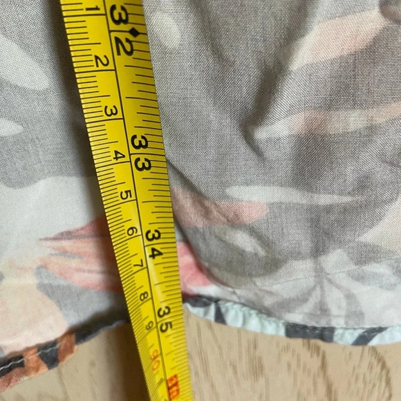 Shore Tropical Print Rayon Wrap Skirt Sz Medium - Picture 7 of 11